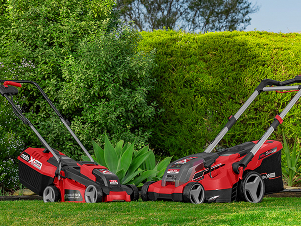 Two battery lawn mowers