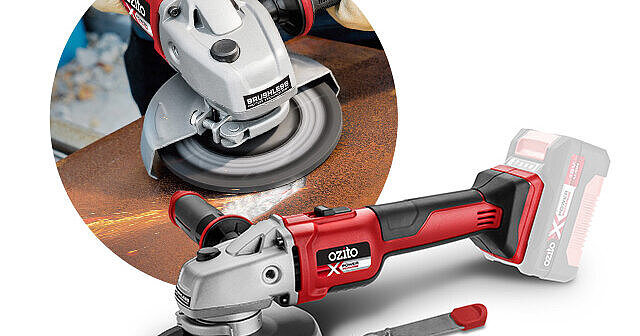 Ozito pxc 18v 125mm brushless angle grinder clearance